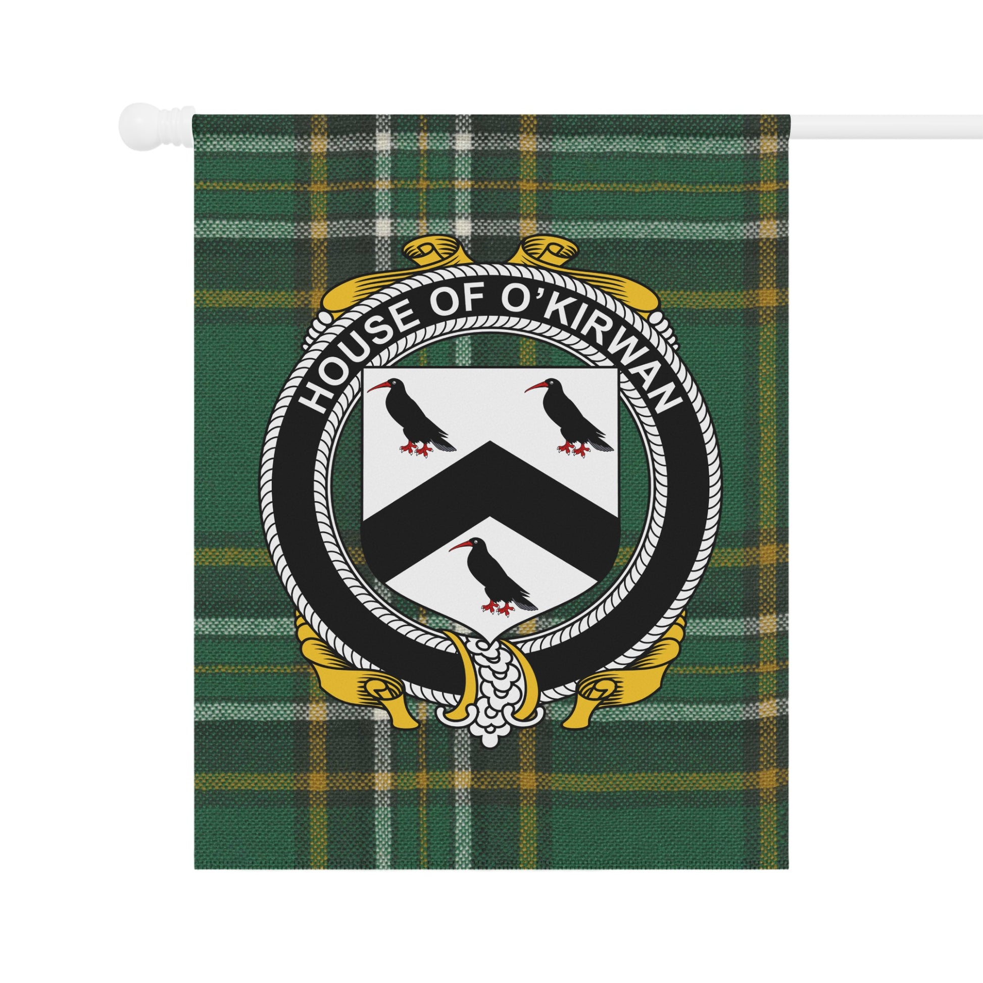 House of O'Kirwan Crest Plaid Design House Flag