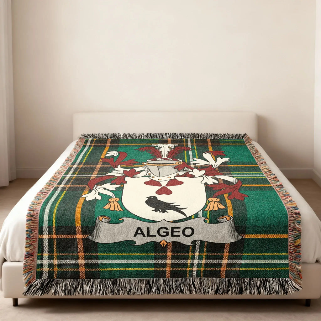 Algeo Family Crest Plaid Pattern Blanket product type