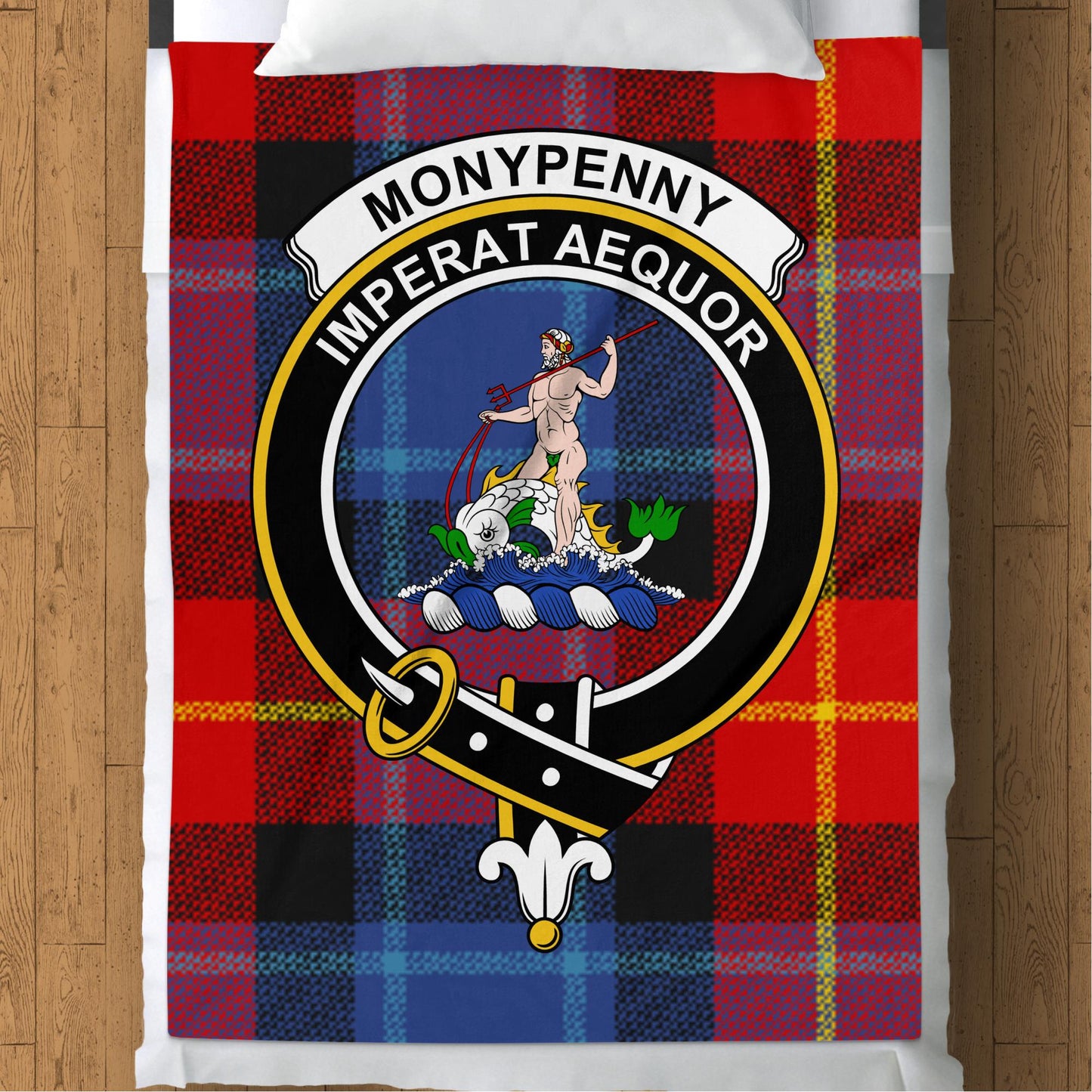 Scottish Clan Moneypenny Tartan Throw Blanket - Living Stone Gifts