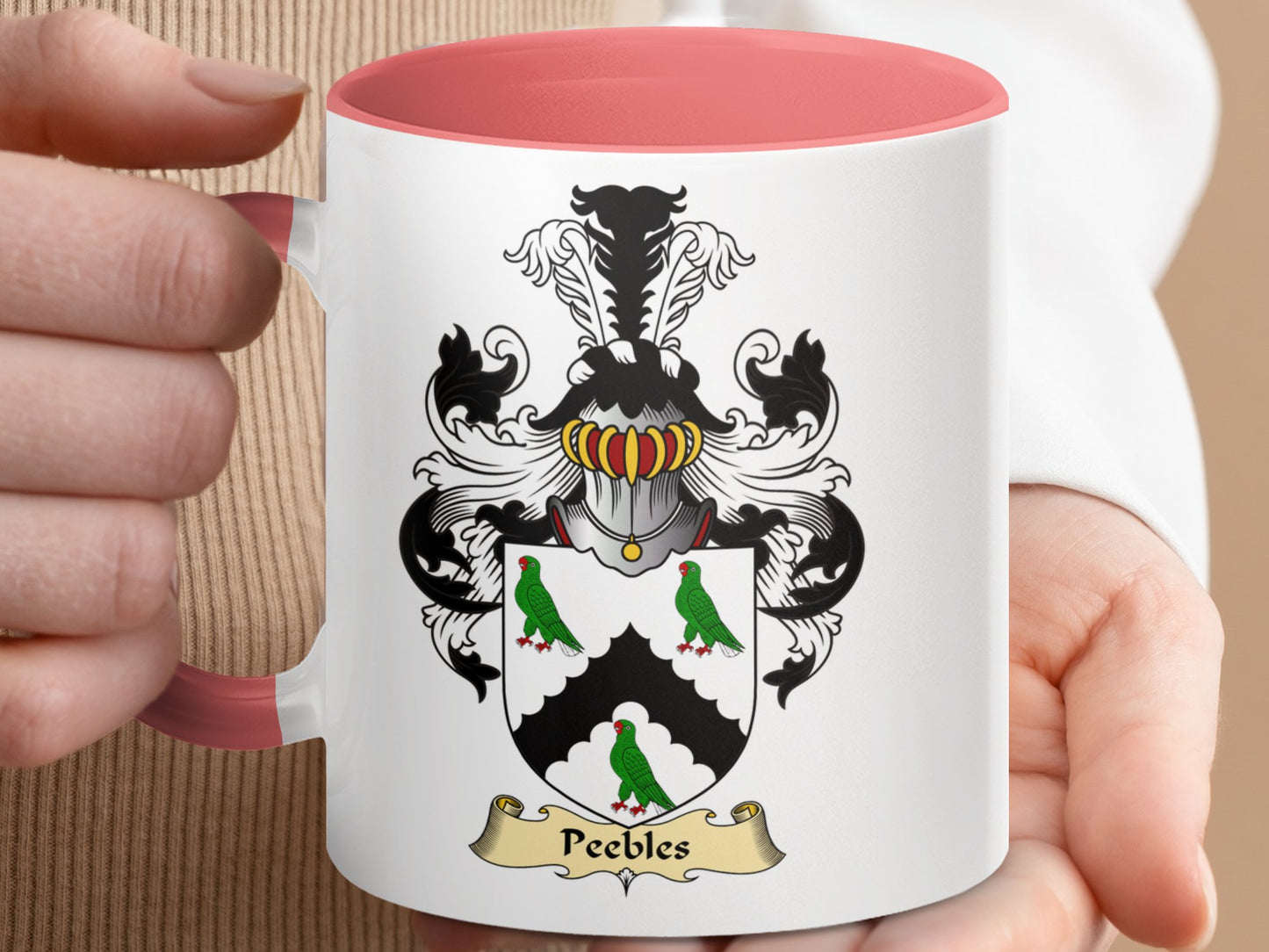 Scottish Clan Peebles Coat of Arms Ceramic Mug - Living Stone Gifts