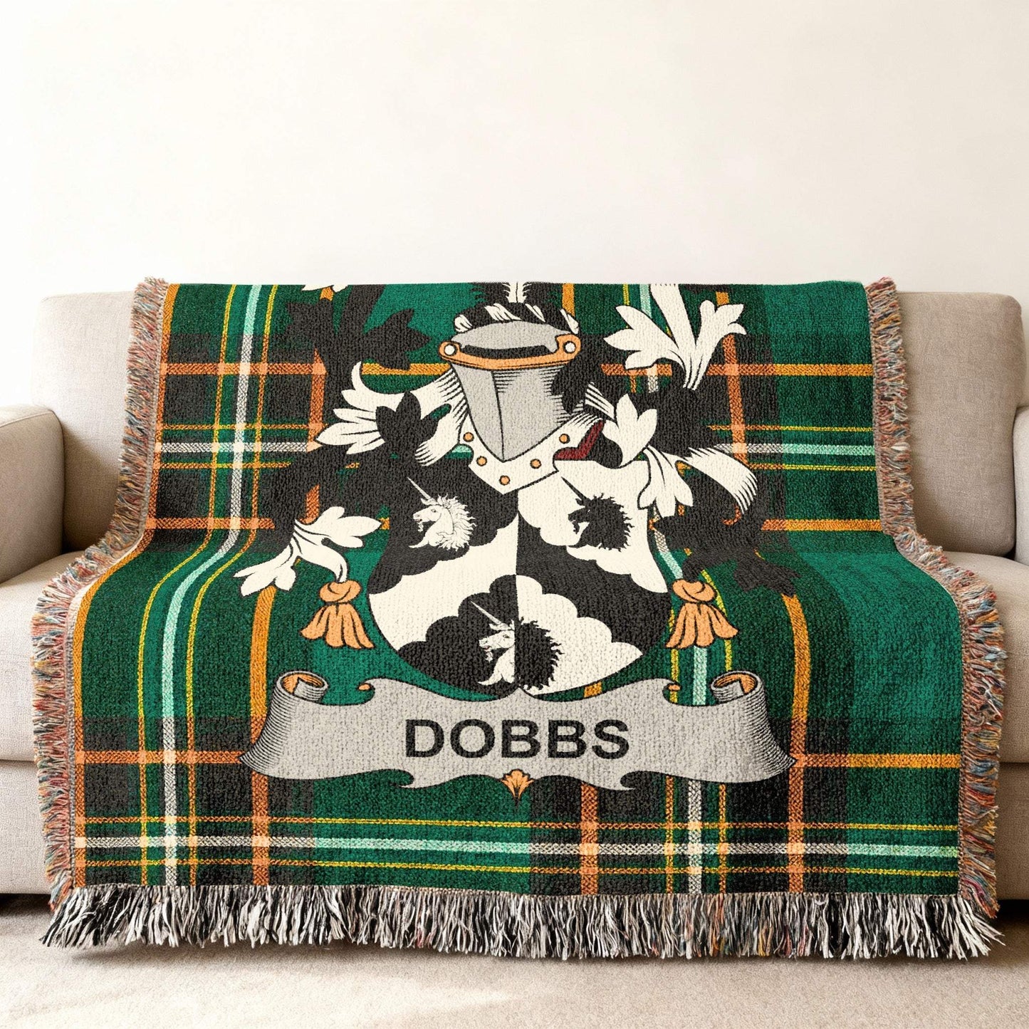 Dobbs Family Crest Green Plaid product type
