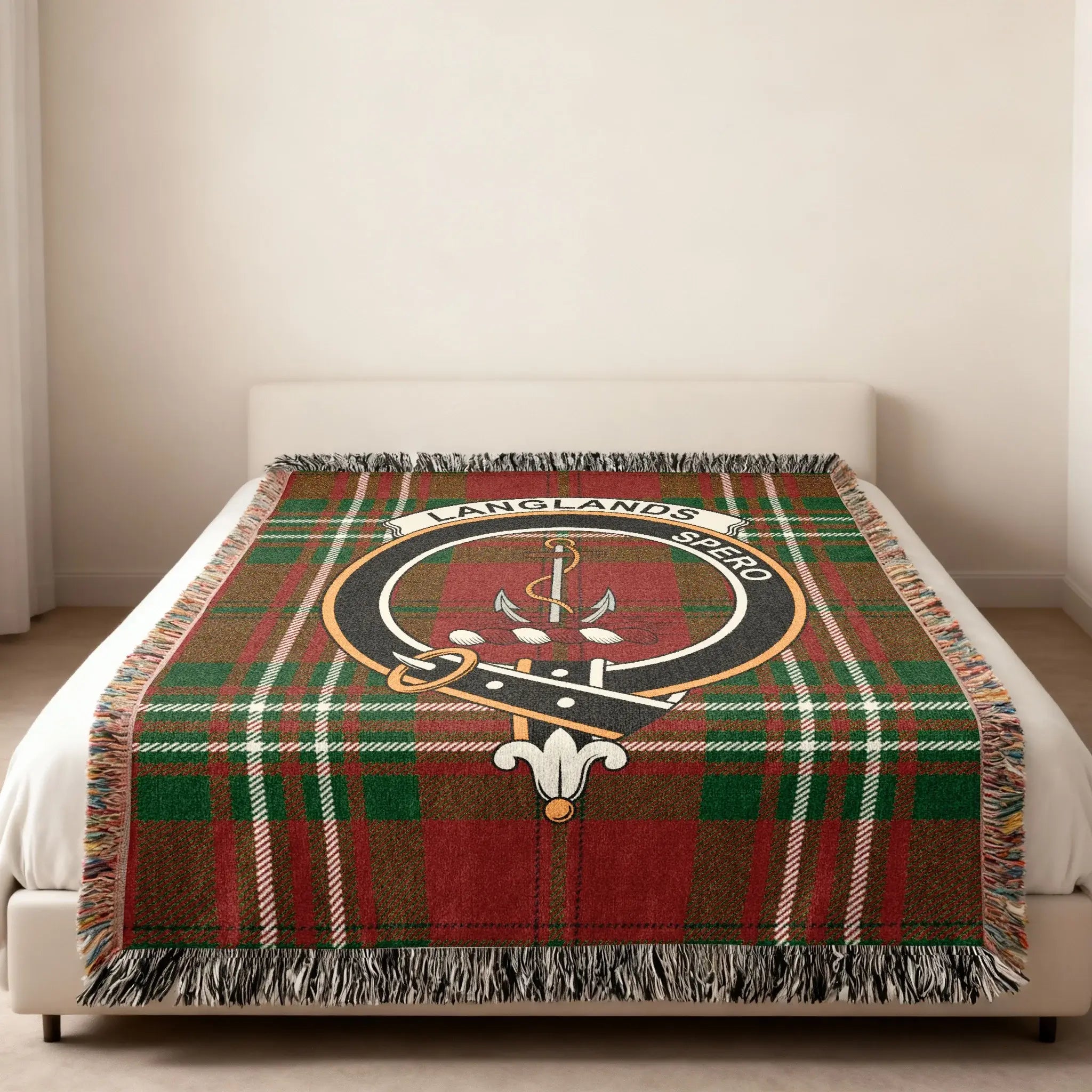 Langlands Spero Tartan Design Throw Blanket