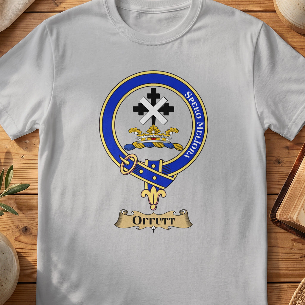 Offutt Scottish clan crest T-shirt in Sport Grey