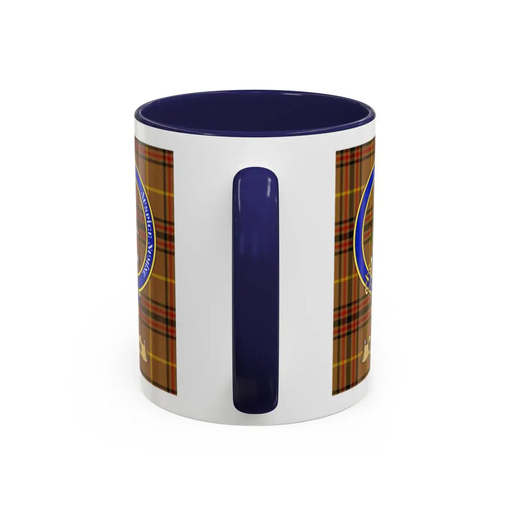 Welsh clan crest mug shown in 11 oz and 15 oz sizes