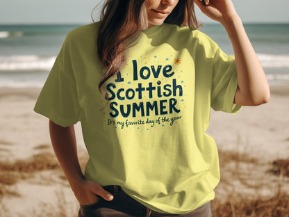 Celebrate Scottish Summer Fun with I Love Quote T-Shirt - Living Stone Gifts