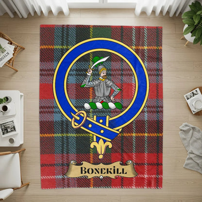 Customizable Bonekill Family Crest Plaid Design Rug product type