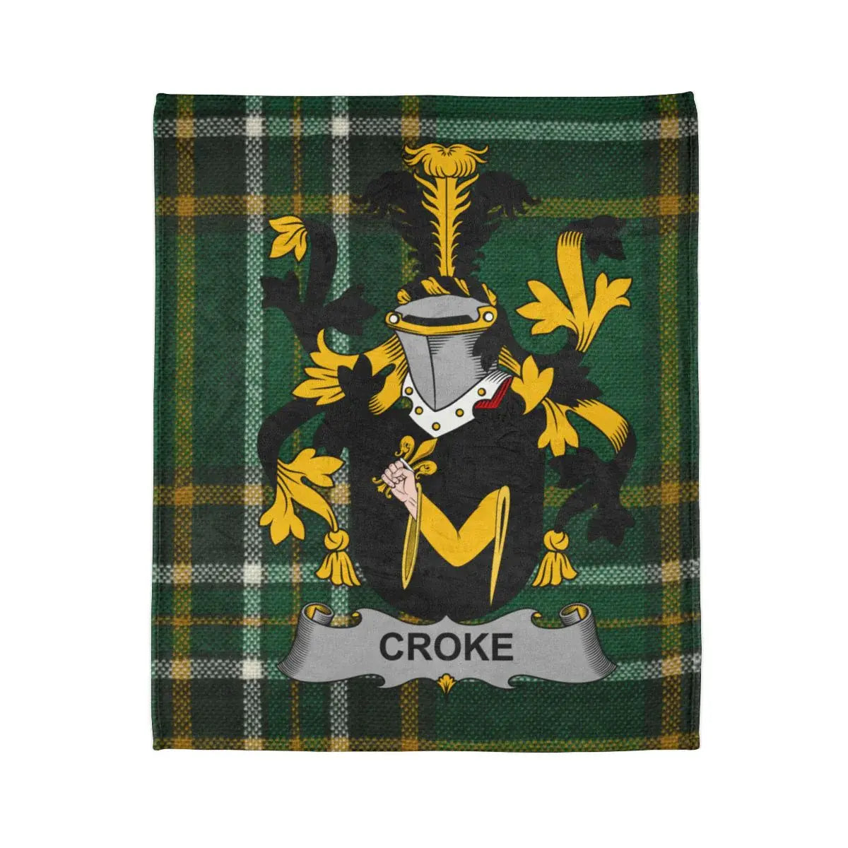 Croke Family Crest Tartan Plaid Blanket product