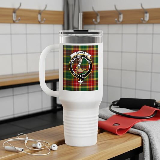 Scottish Clan Dewar Crest Plaid Design Insulated Cup product