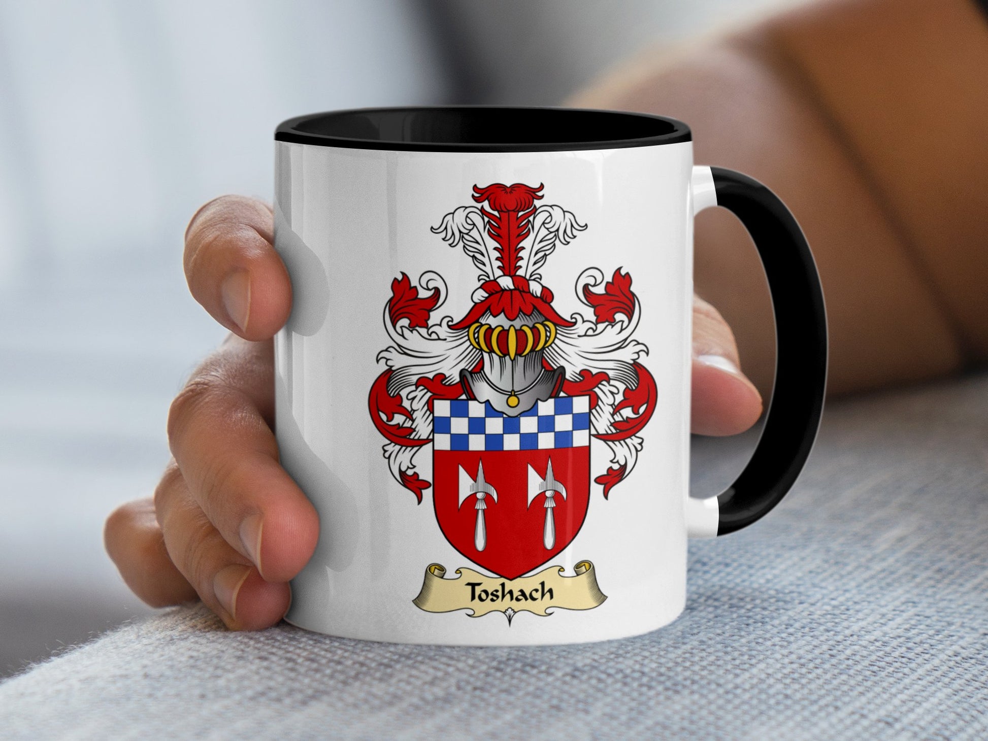 Clan Toshach Scottish Coat of Arms Mug - Living Stone Gifts