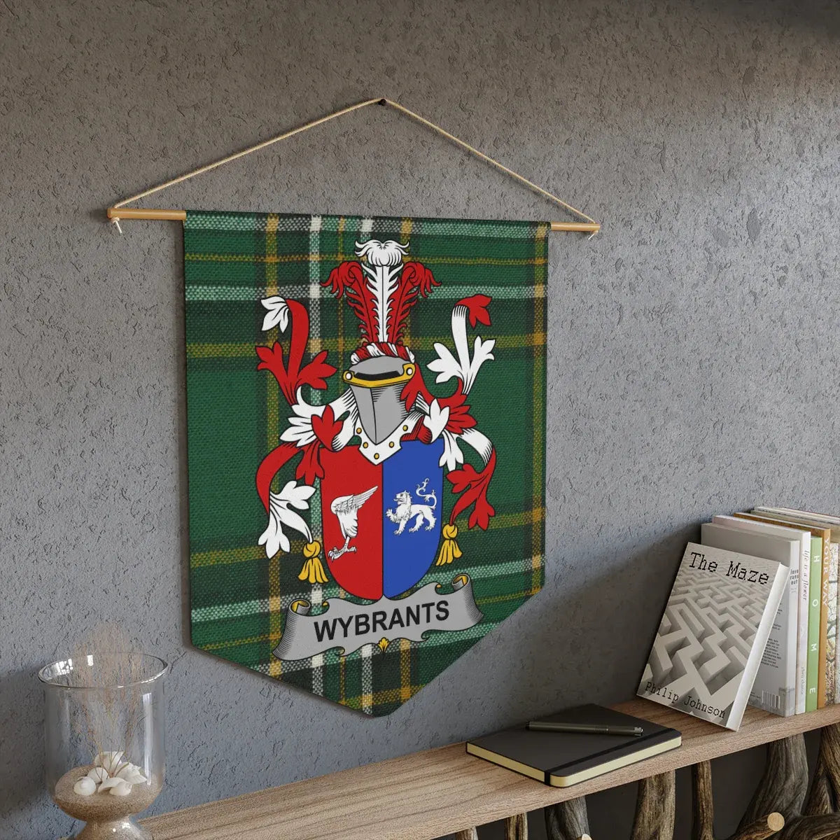Custom Family Crest Coat of Arms Wall Hanging product