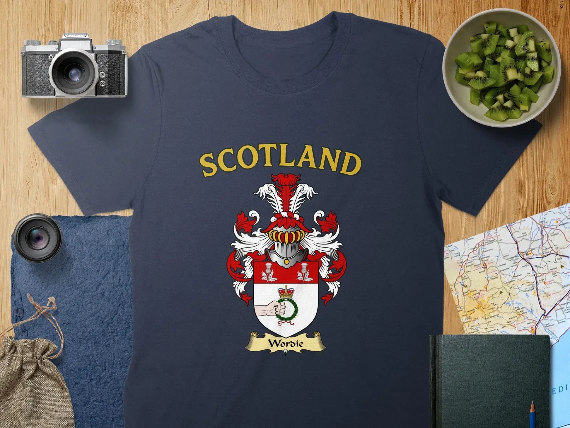 Scotland Warbic Family Coat of Arms Emblem T-shirt product type