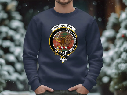 Bannatyne Clan Shield Design on Men's Sweatshirt product type