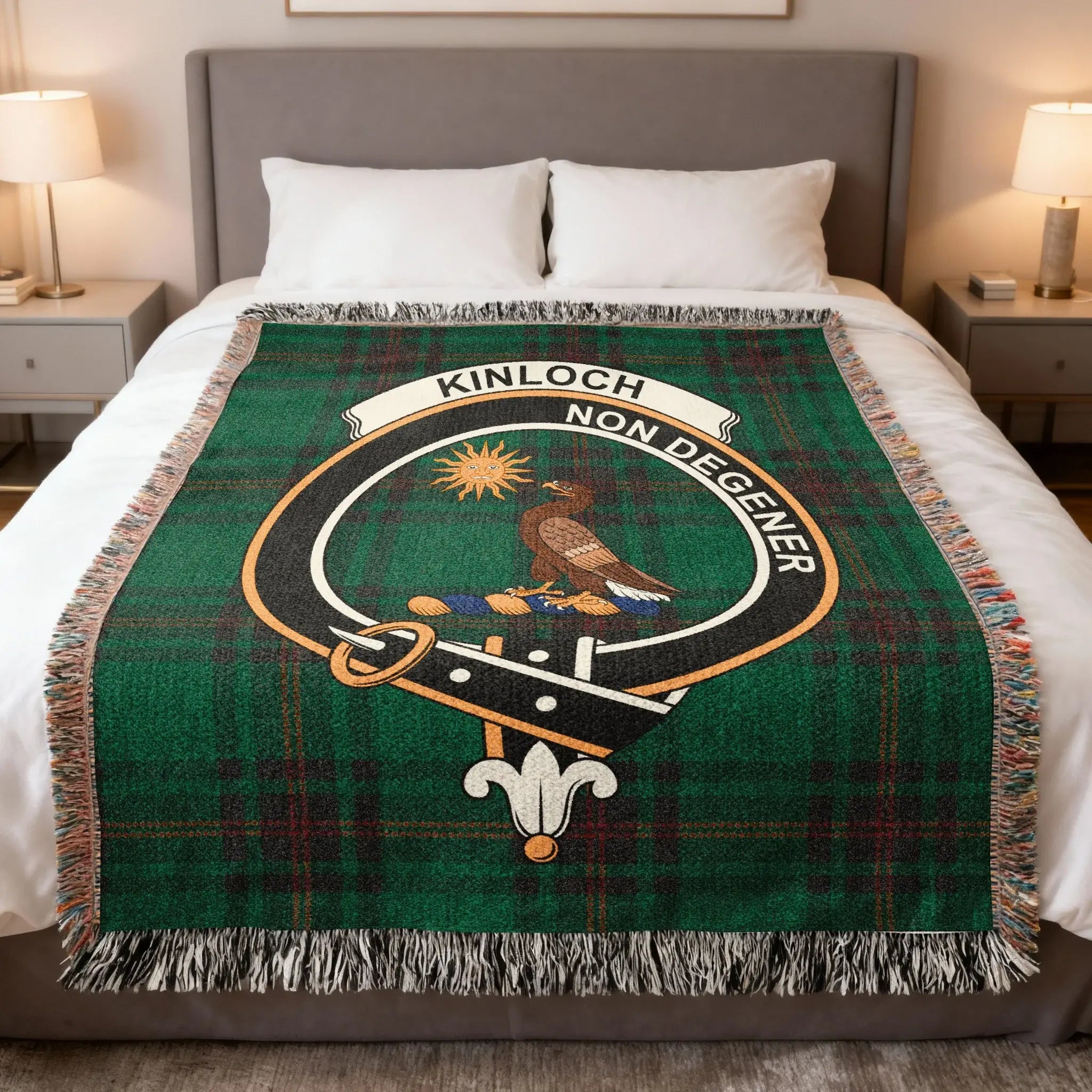 Kinloch Non Degener Plaid Throw Blanket for Home Decor