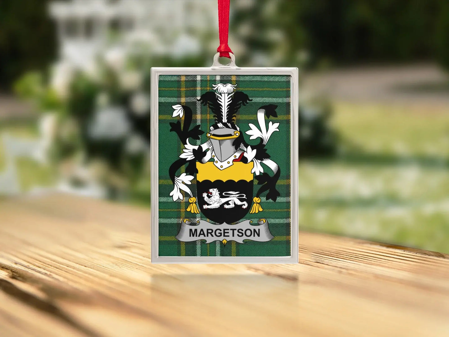 Custom Family Crest Personalized Ornament product