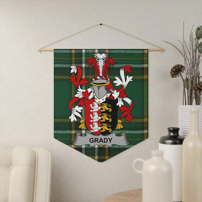 Grady Family Crest Tartan Wall Hanging product
