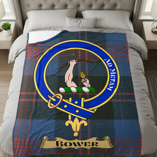 Cozy Plaid Blanket with Custom Bower Design product