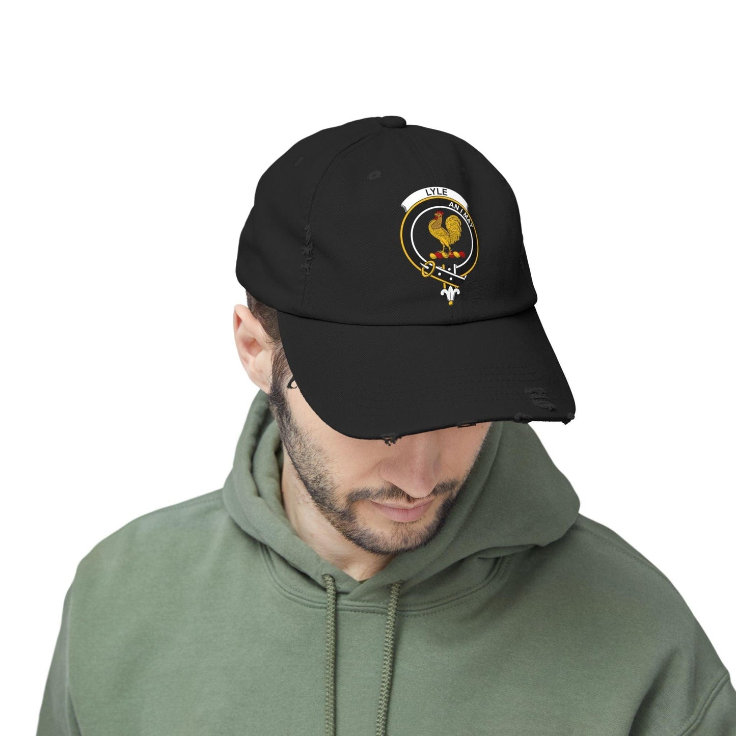 Lyle Clan Crest Heritage Distressed Baseball Cap - Celtic Ancestry Gifts