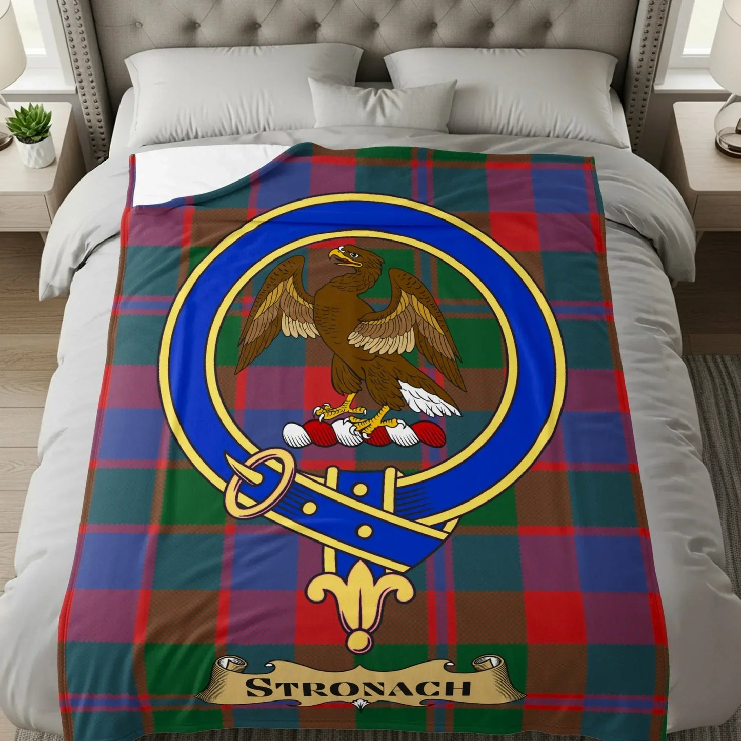 Stronach Family Crest Tartan Blanket product type