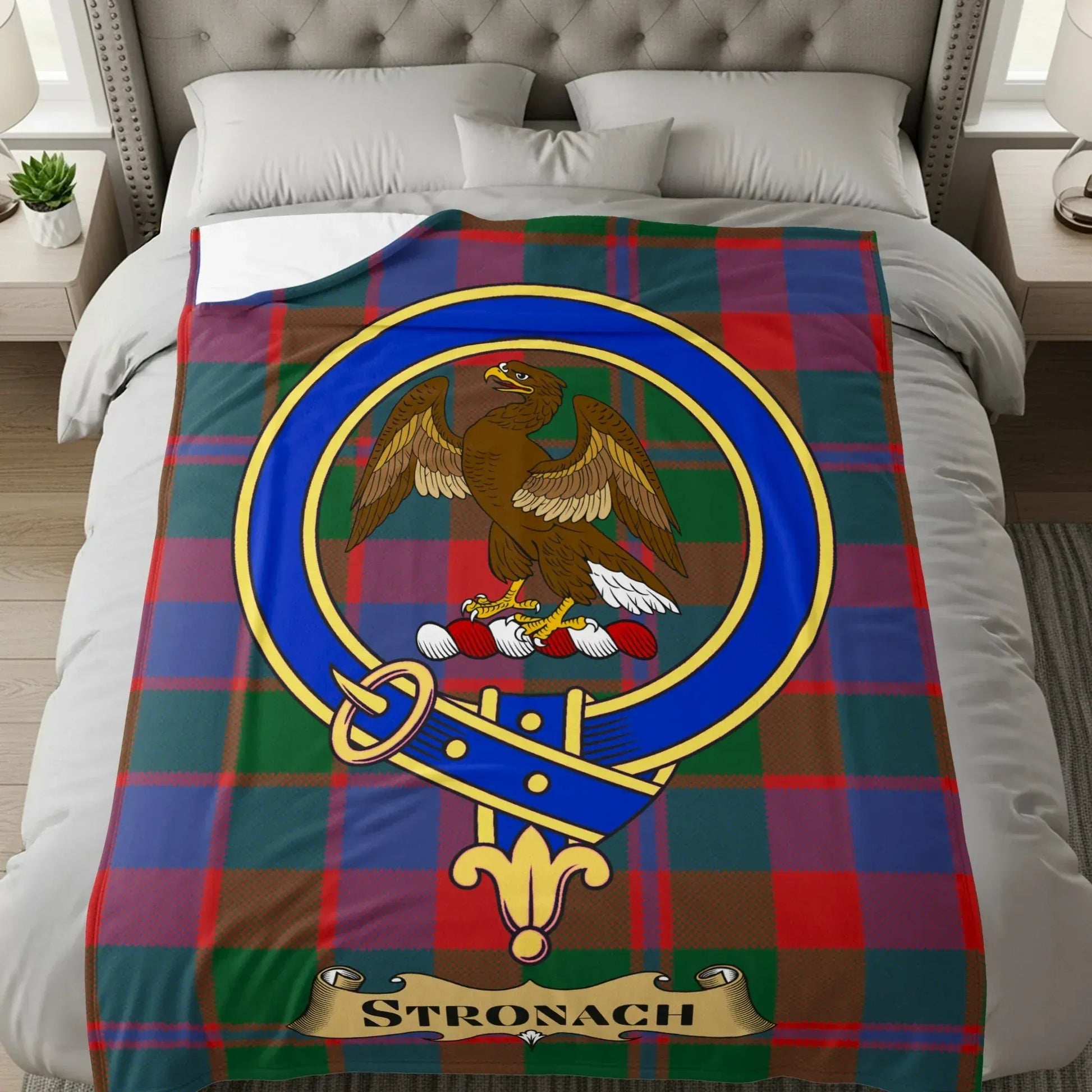 Stronach Family Crest Tartan Blanket product type