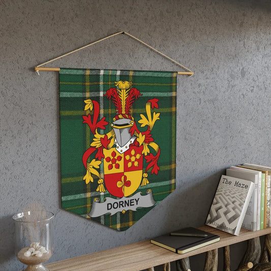 Dorney Family Crest Wall Hanging Banner product