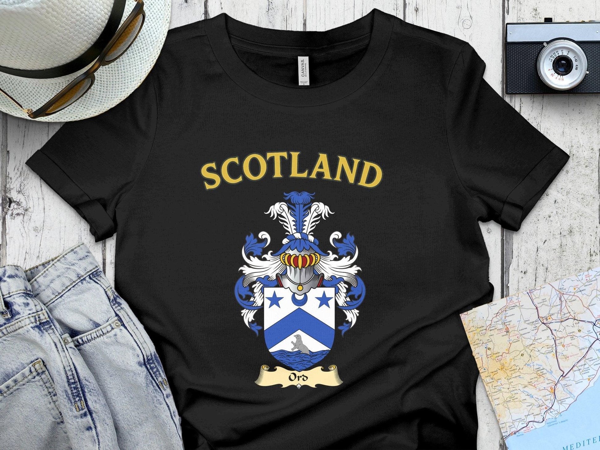 Scotland Crest Graphic Black T-shirt product type