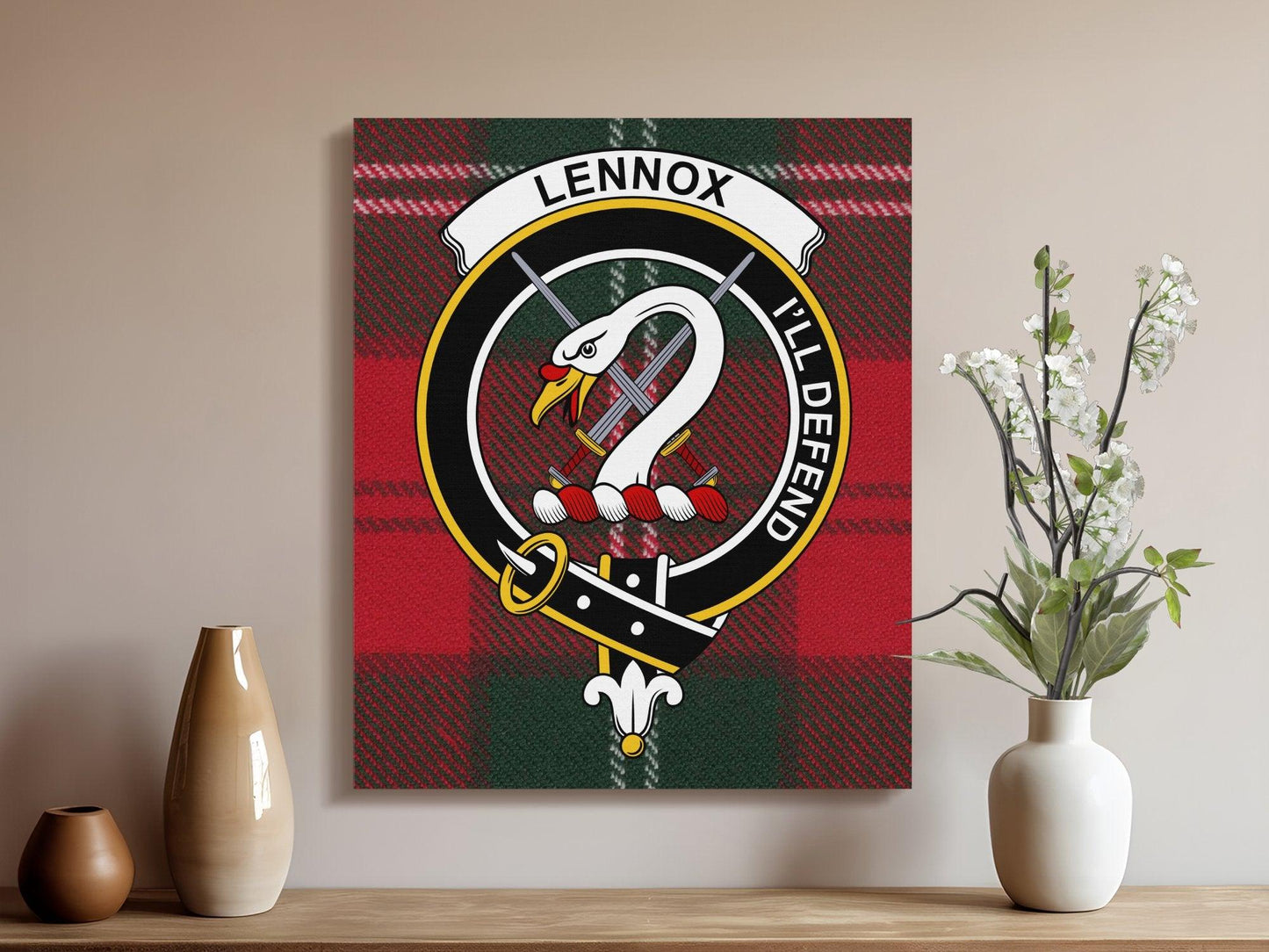 Lennox Family Crest and Motto Decorative Wall Art product