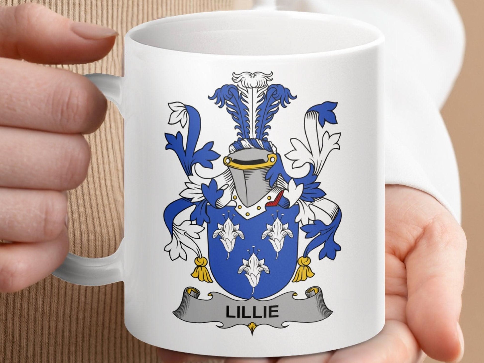Lillie Surname Irish Family Crest Mug - Celtic Ancestry Gifts
