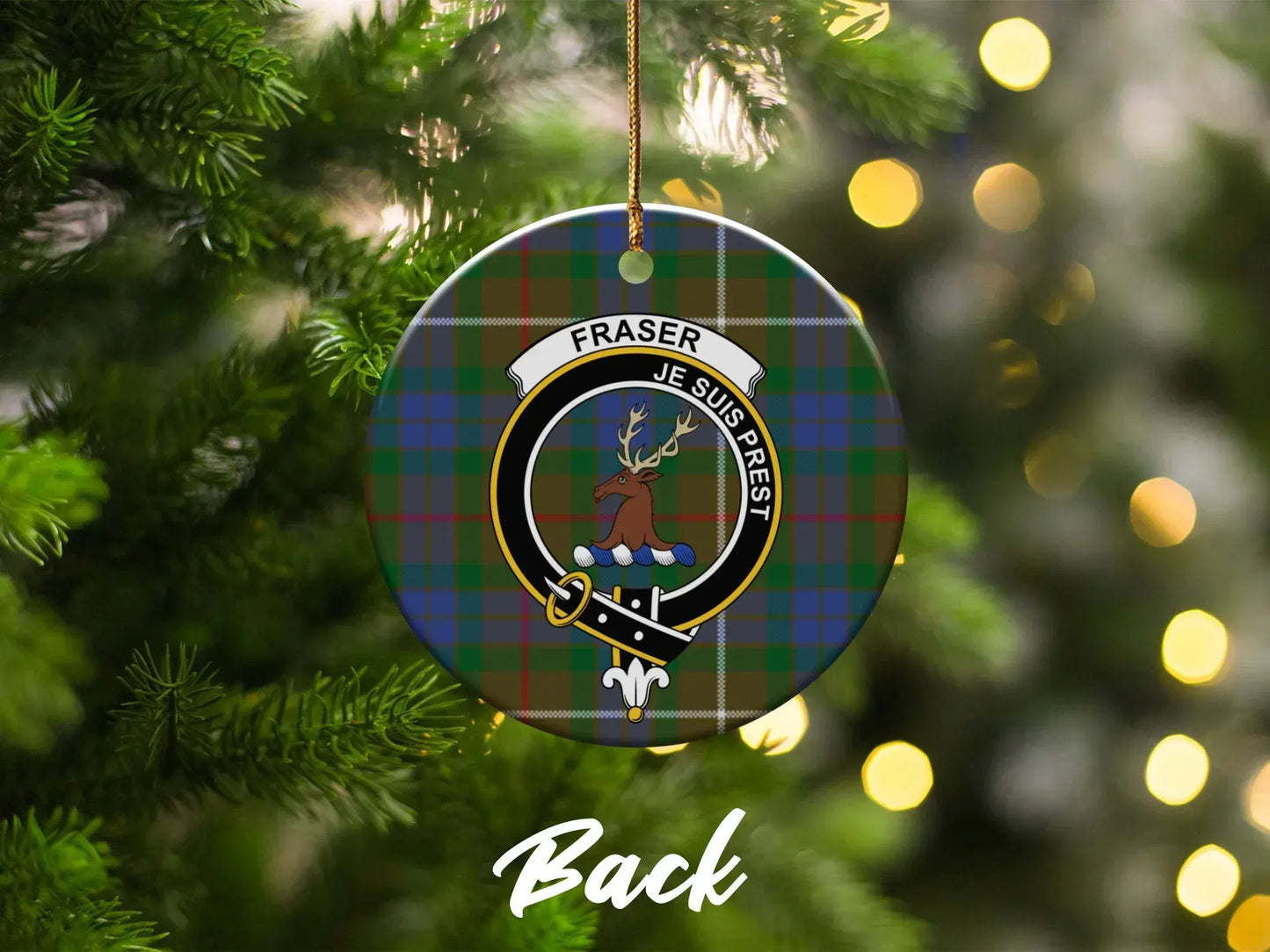 Fraser Je Suis Prest Christmas ornament product type