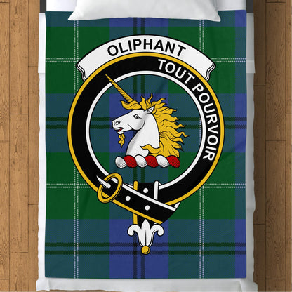 Scottish Clan Oliphant Tartan Throw Blanket - Living Stone Gifts