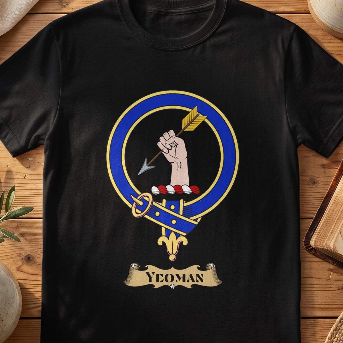 Yeoman Scottish clan crest T-shirt in Black
