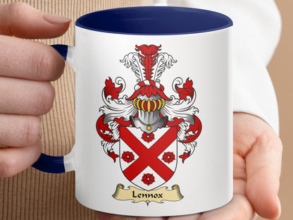 Clan Lennox Scottish Coat of Arms Accent Mug - Living Stone Gifts