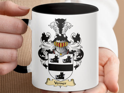 Clan Verner Scottish Coat of Arms Mug - Living Stone Gifts