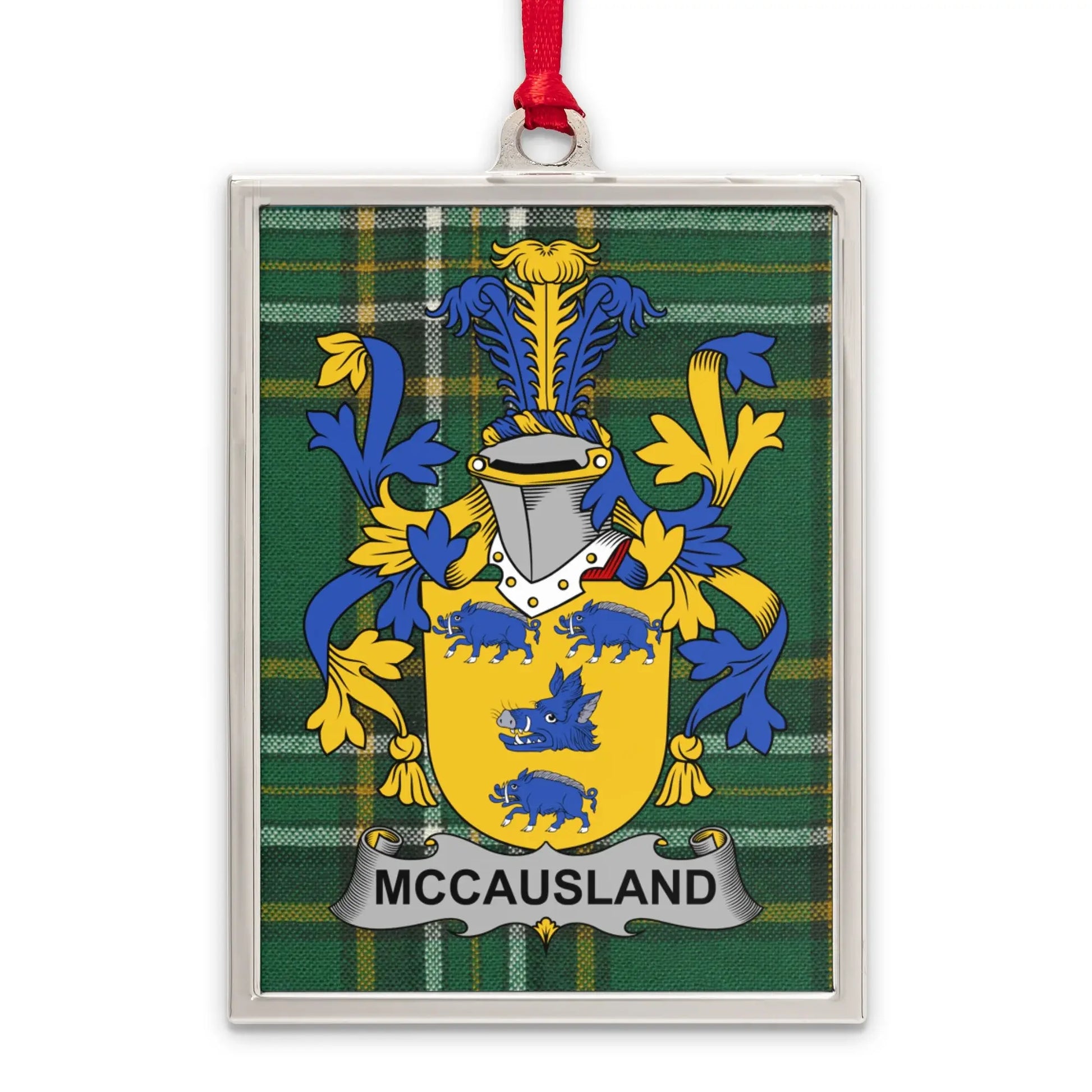McCausland Clan Crest Plaid Ornament Unique product type