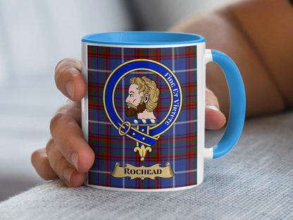 Rochead Scottish Clan Crest Tartan Pattern Coffee Mug - Living Stone Gifts