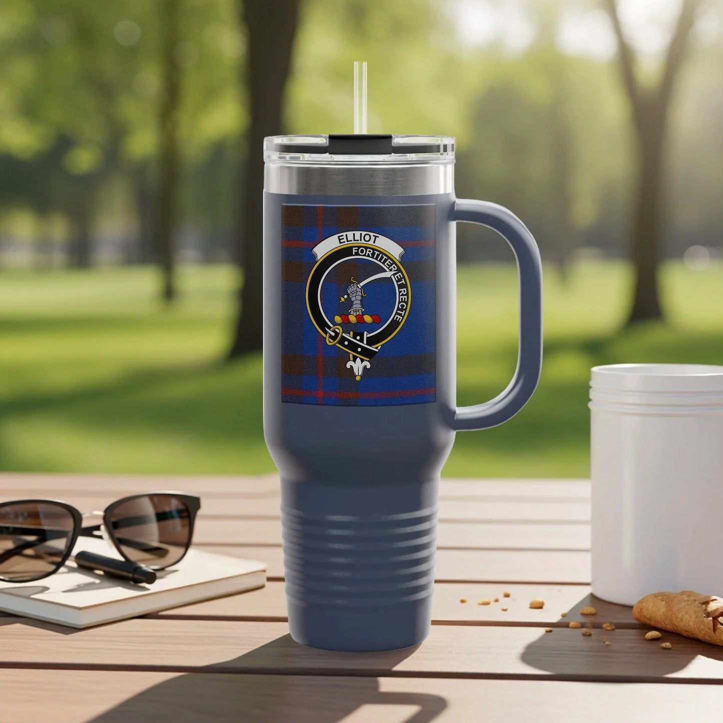 Elliot Fortune Tartan Plaid Insulated Travel Mug product