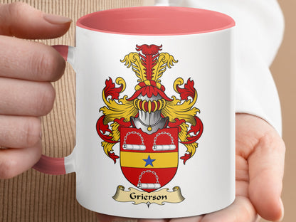 Clan Grierson Scottish Clan Heraldic Coffee Mug - Living Stone Gifts