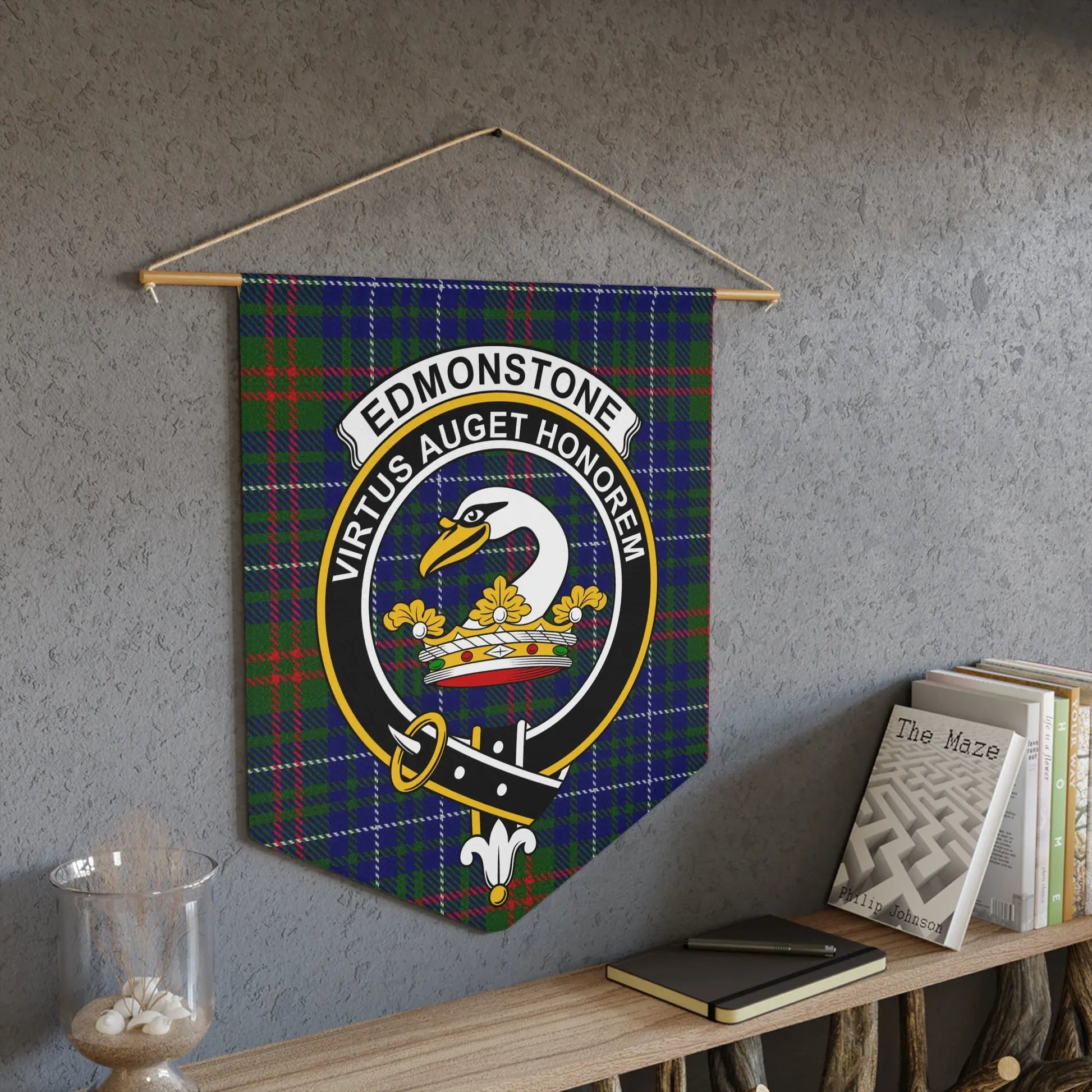 Virtus Auget Honorem Edmonstone Crest Tartan product type