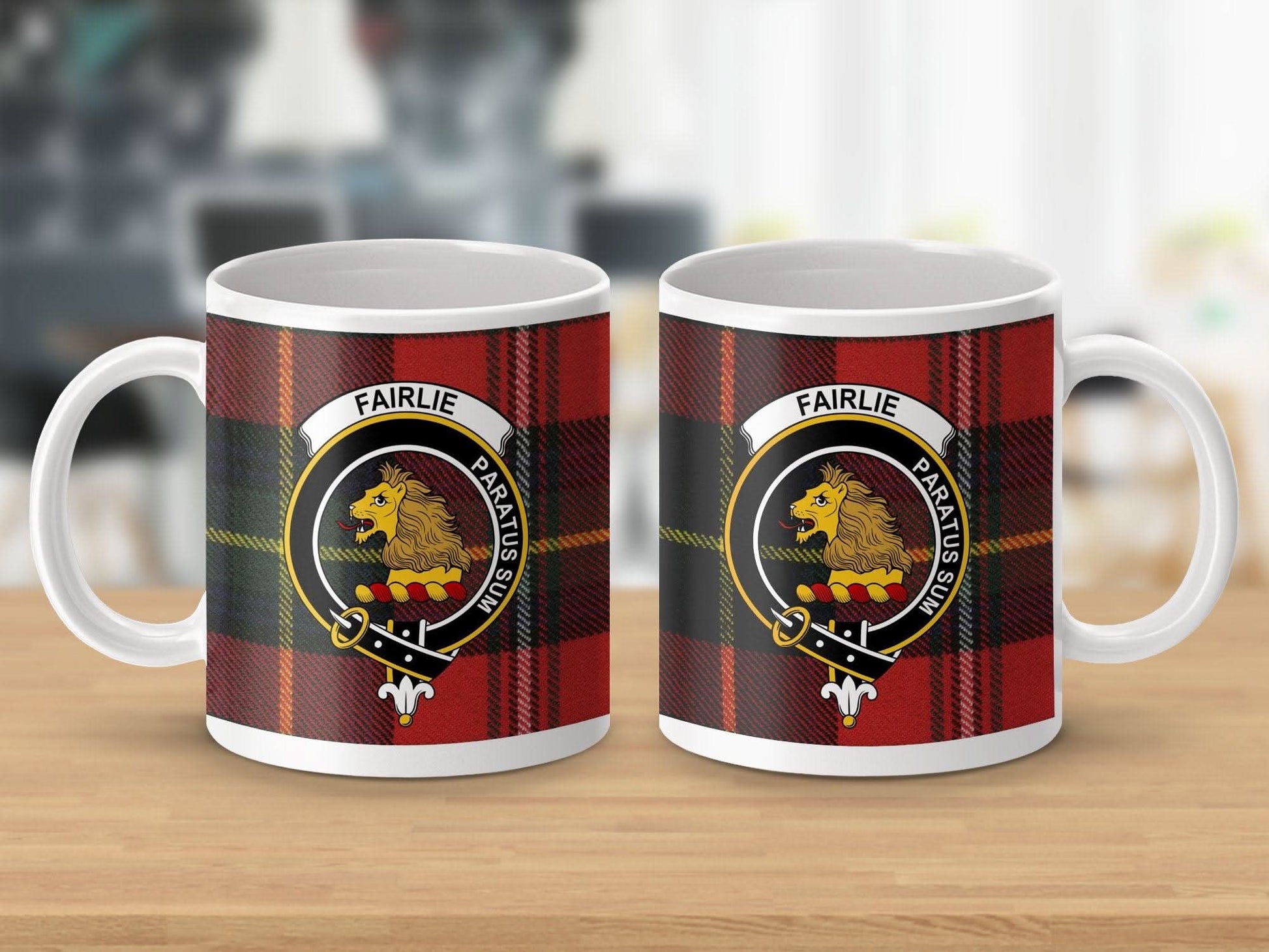 Fairlie Paratus Sum Family Crest Tartan Mug product