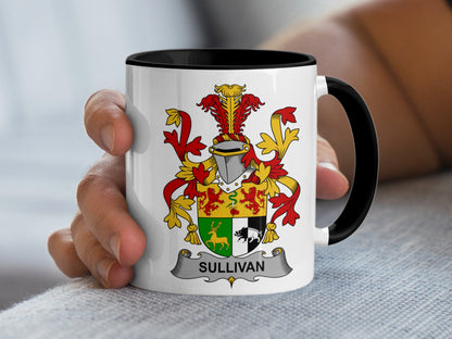 Sullivan Surname Authentic Irish Coat of Arms Mug - Living Stone Gifts