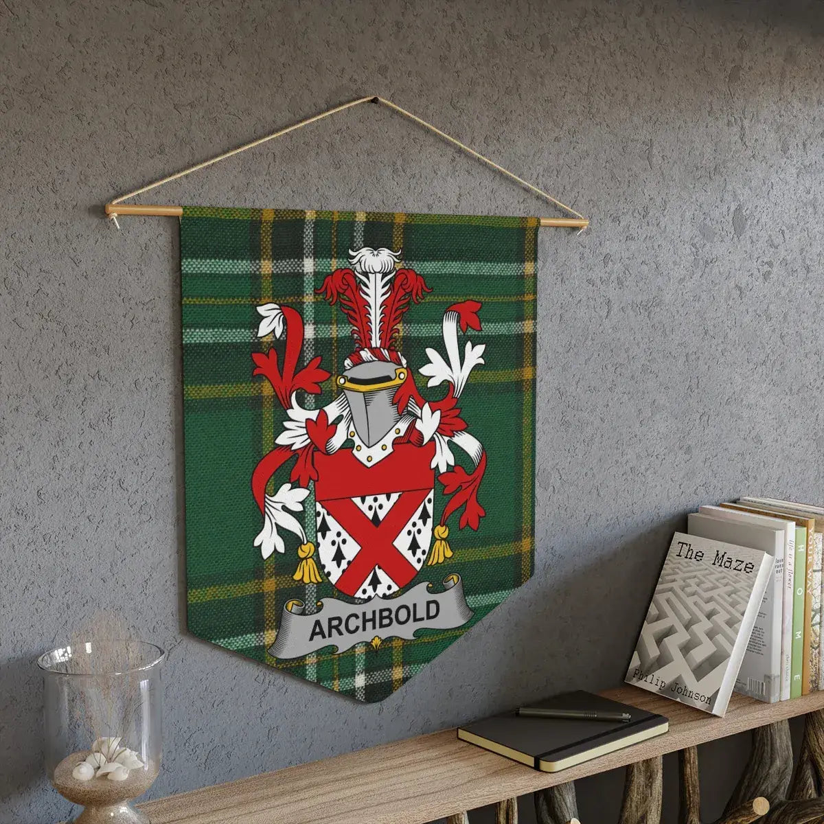 Archbold Coat of Arms Heraldic Tartan Wall Hanging product