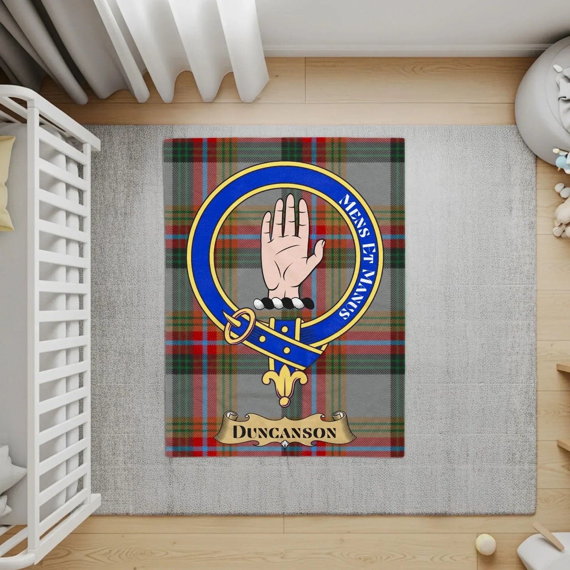 Personalized Duncanson Tartan Nursery Rug product