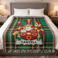 Cantell Heraldic Emblem Green Plaid Fringe product type