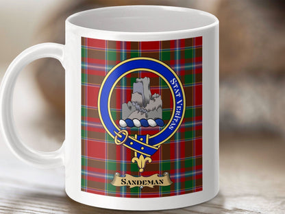 Sandeman Clan Crest White Ceramic Coffee Mug product