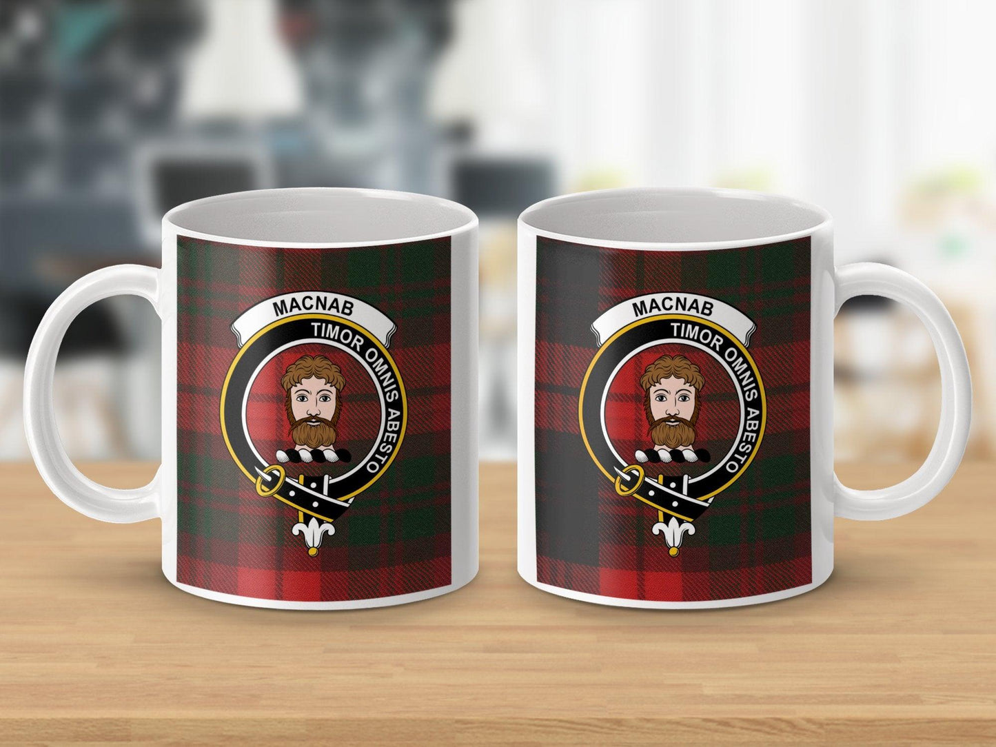 Macnab Clan Crest Tartan Scottish Clan Heritage Mug - Living Stone Gifts