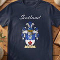 Mason Scottish family shield T-shirt in Navy
