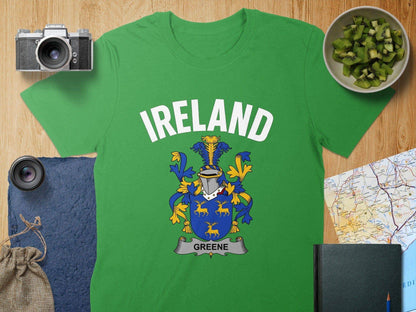Ireland Greene Family Crest Design T-shirt product