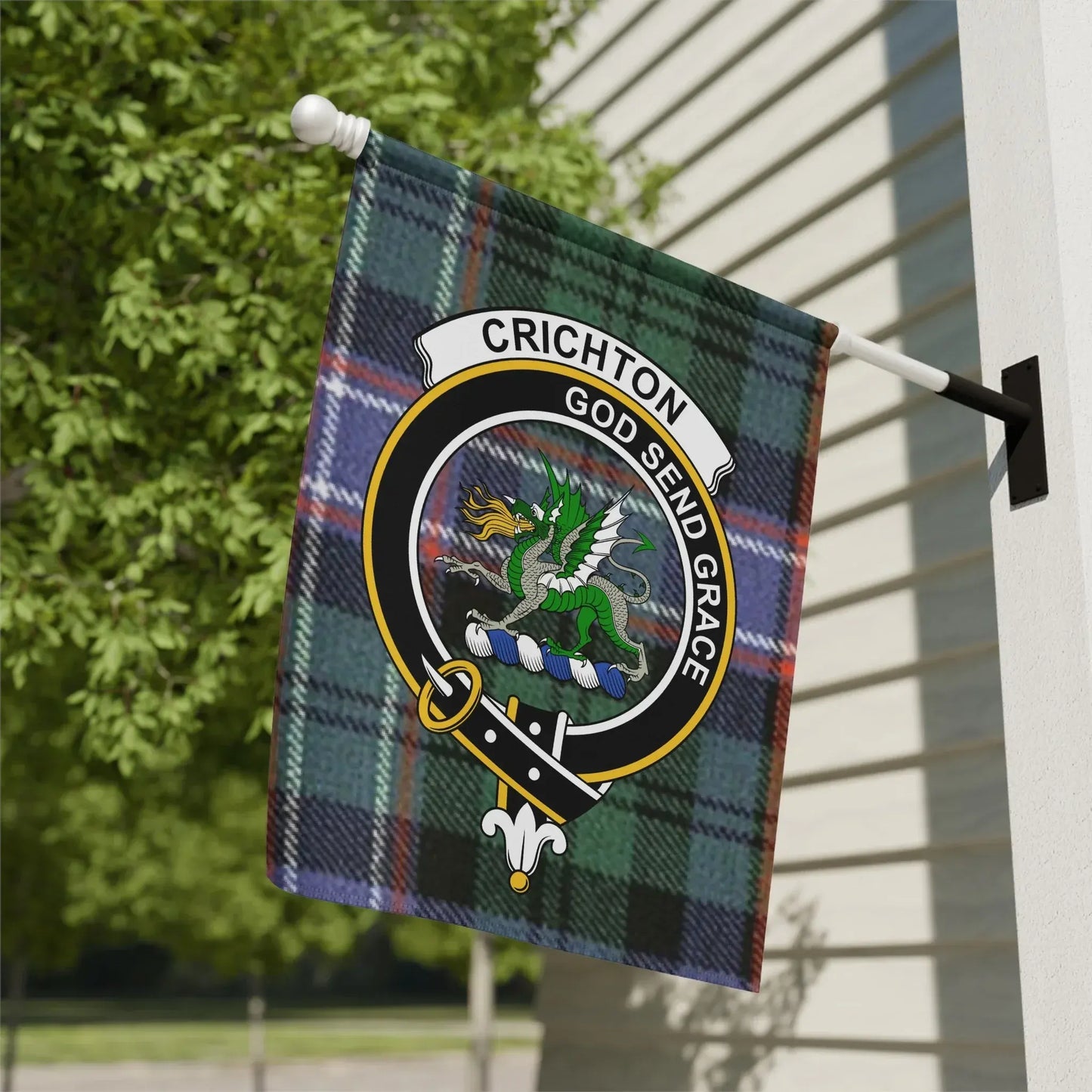 Crichton God Send Grace Plaid Flag product type