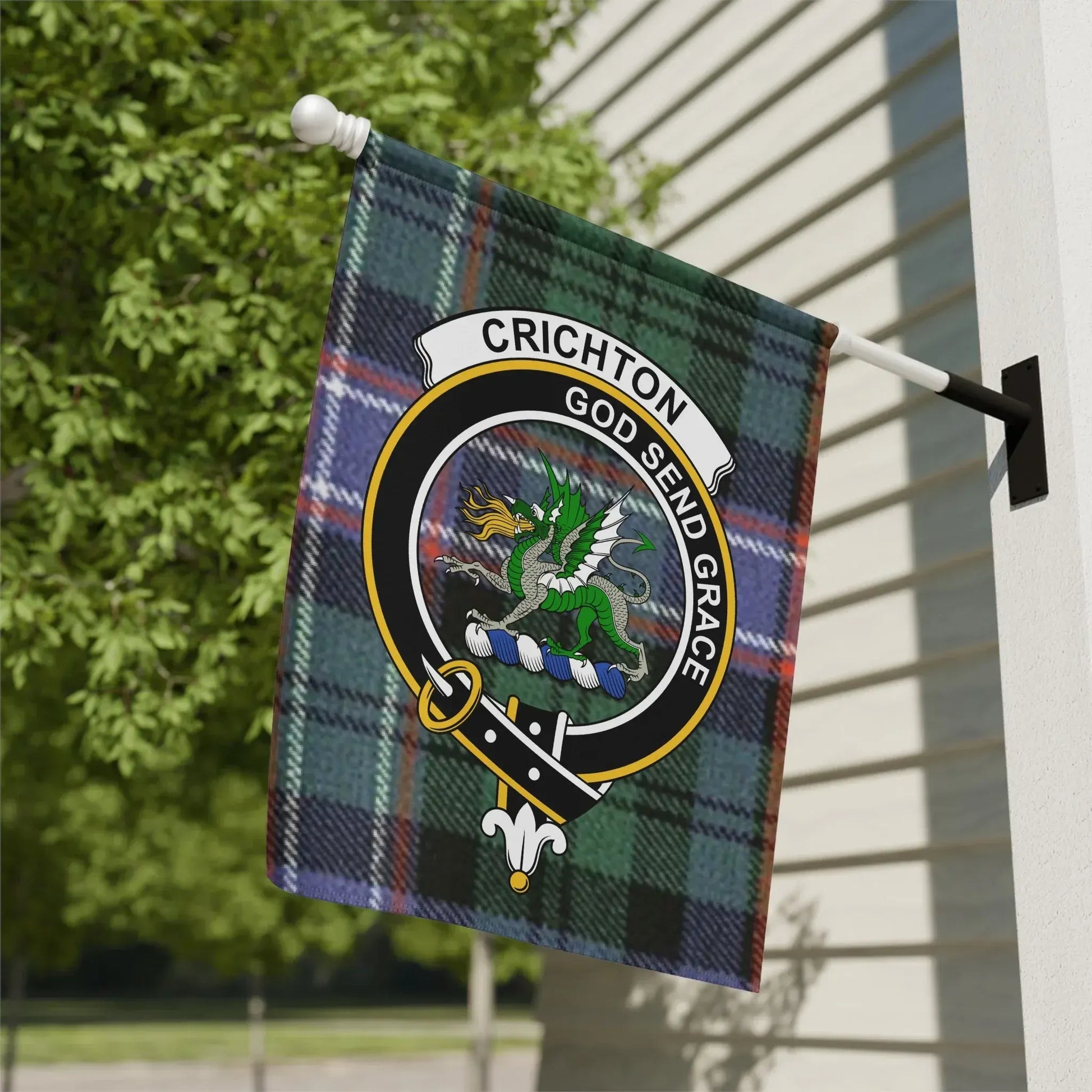 Crichton God Send Grace Plaid Flag product type