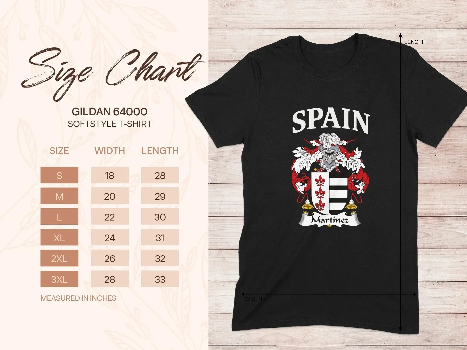 Spain Graphic Family Crest Design T-shirt product