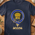Waugh Scottish clan crest T-shirt in Navy